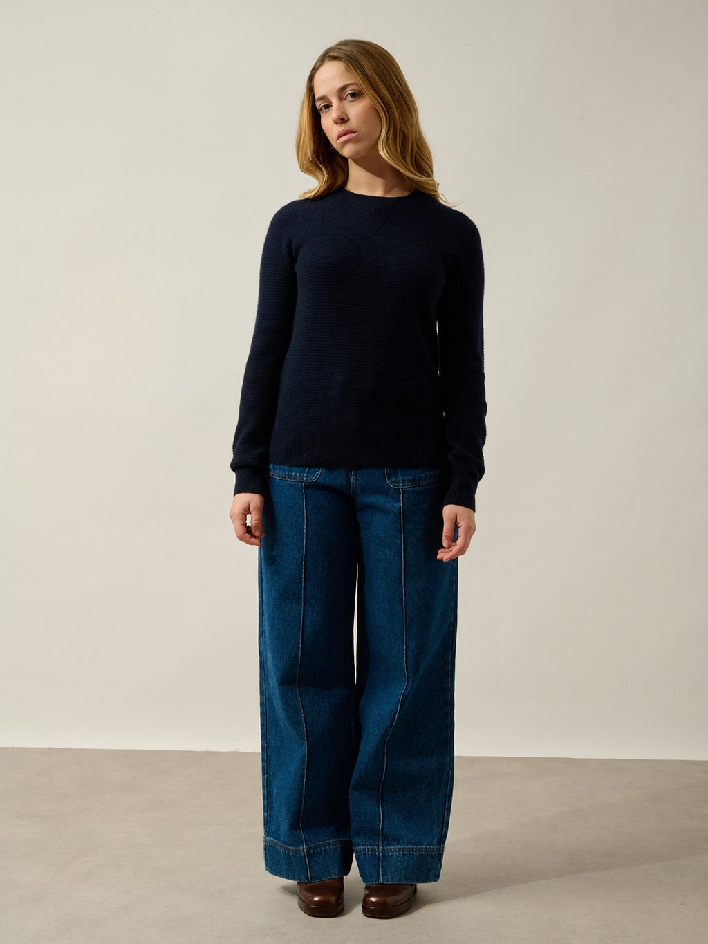 Pull Col Rond Imelda - Navy