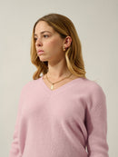 Pull Col V Daisy - Poudre