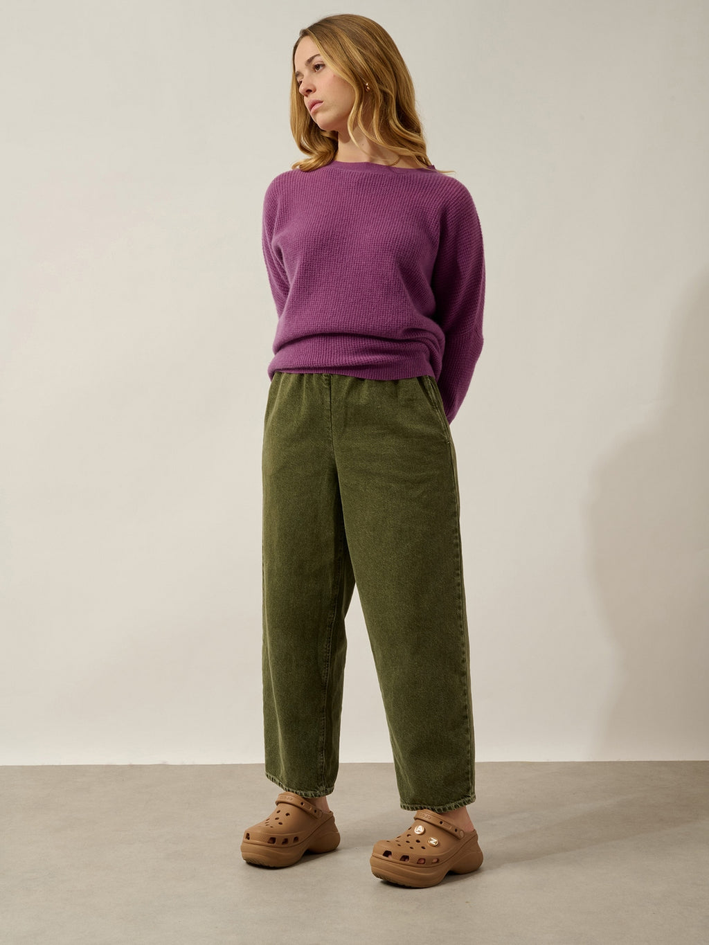 Pull Col Rond Tove - Orchidée