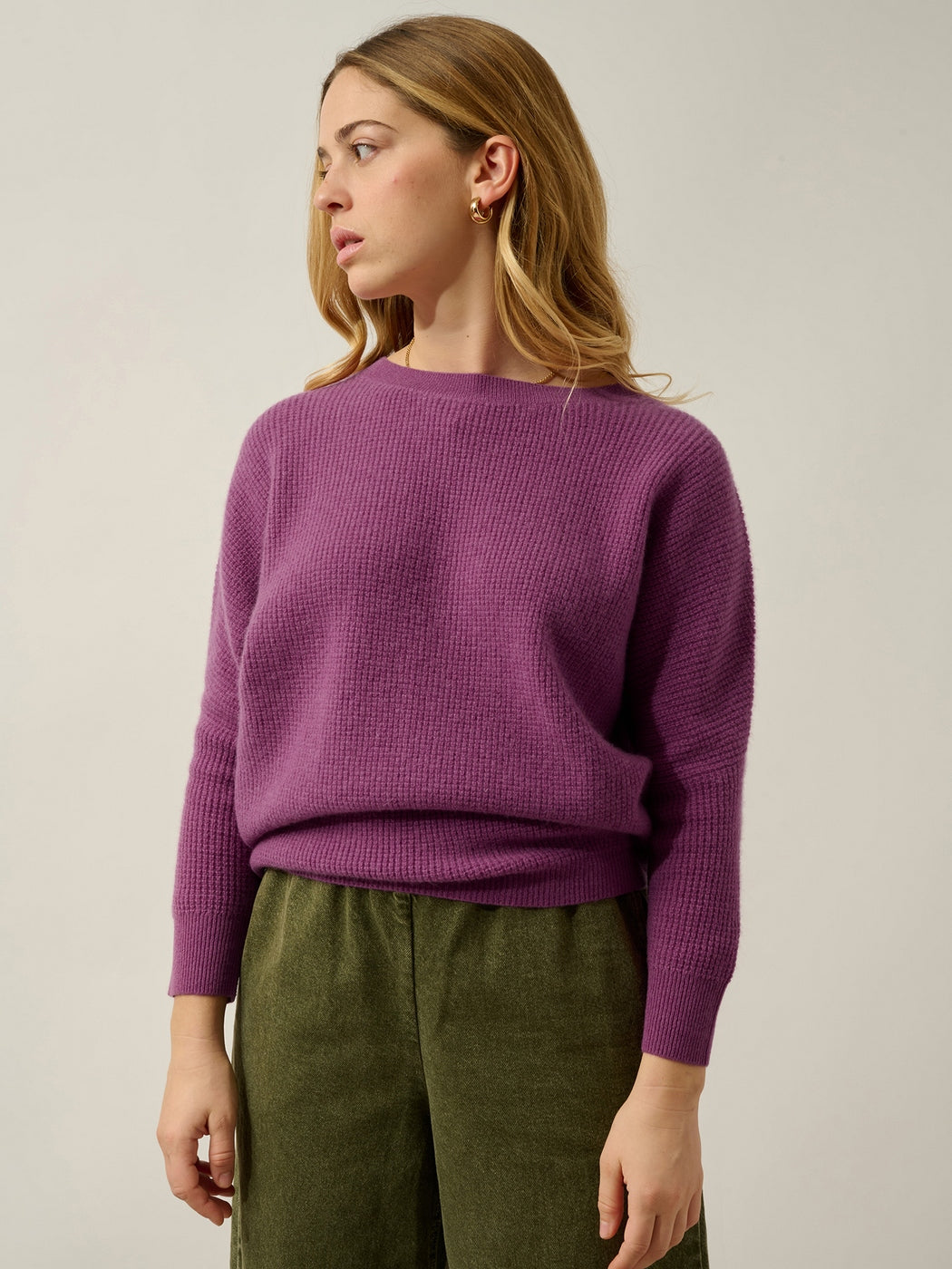 Pull Col Rond Tove - Orchidée