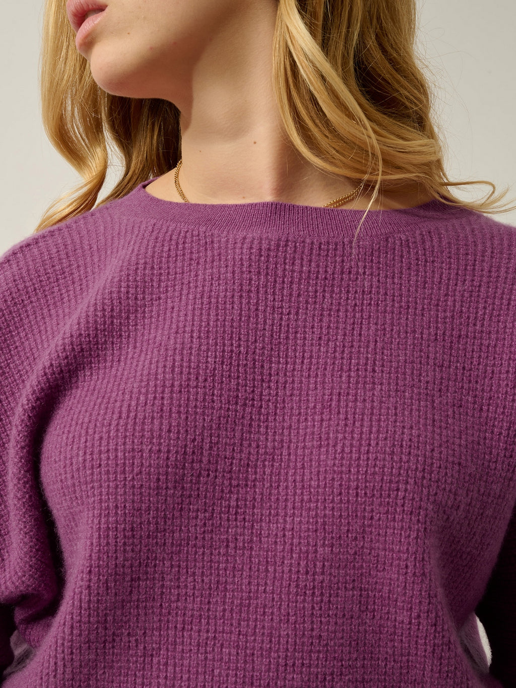 Pull Col Rond Tove - Orchidée