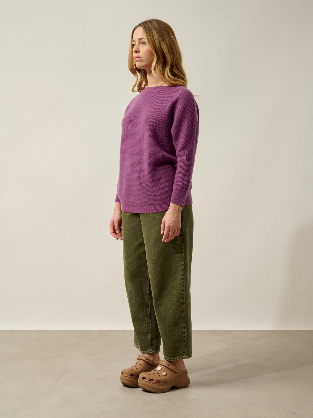 Pull Col Rond Tove - Orchidée