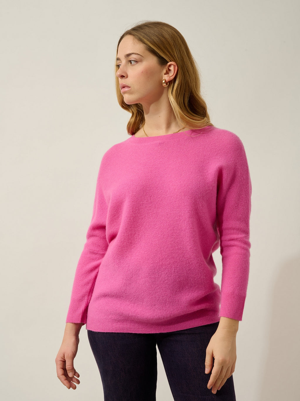 Pull Col Rond Sigrid - Rose