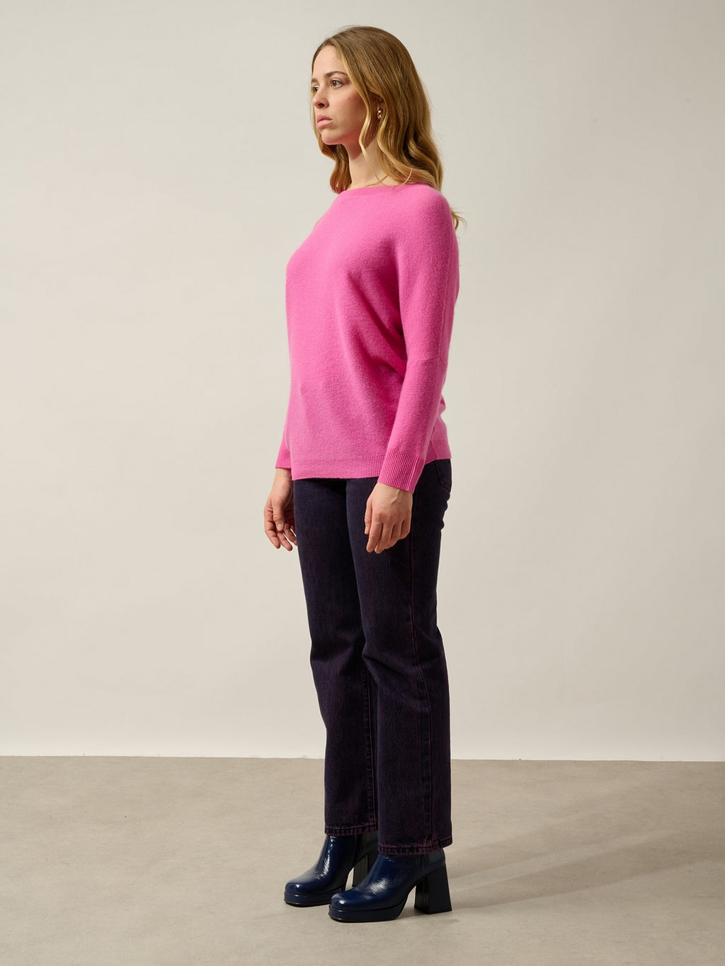 Pull Col Rond Sigrid - Rose