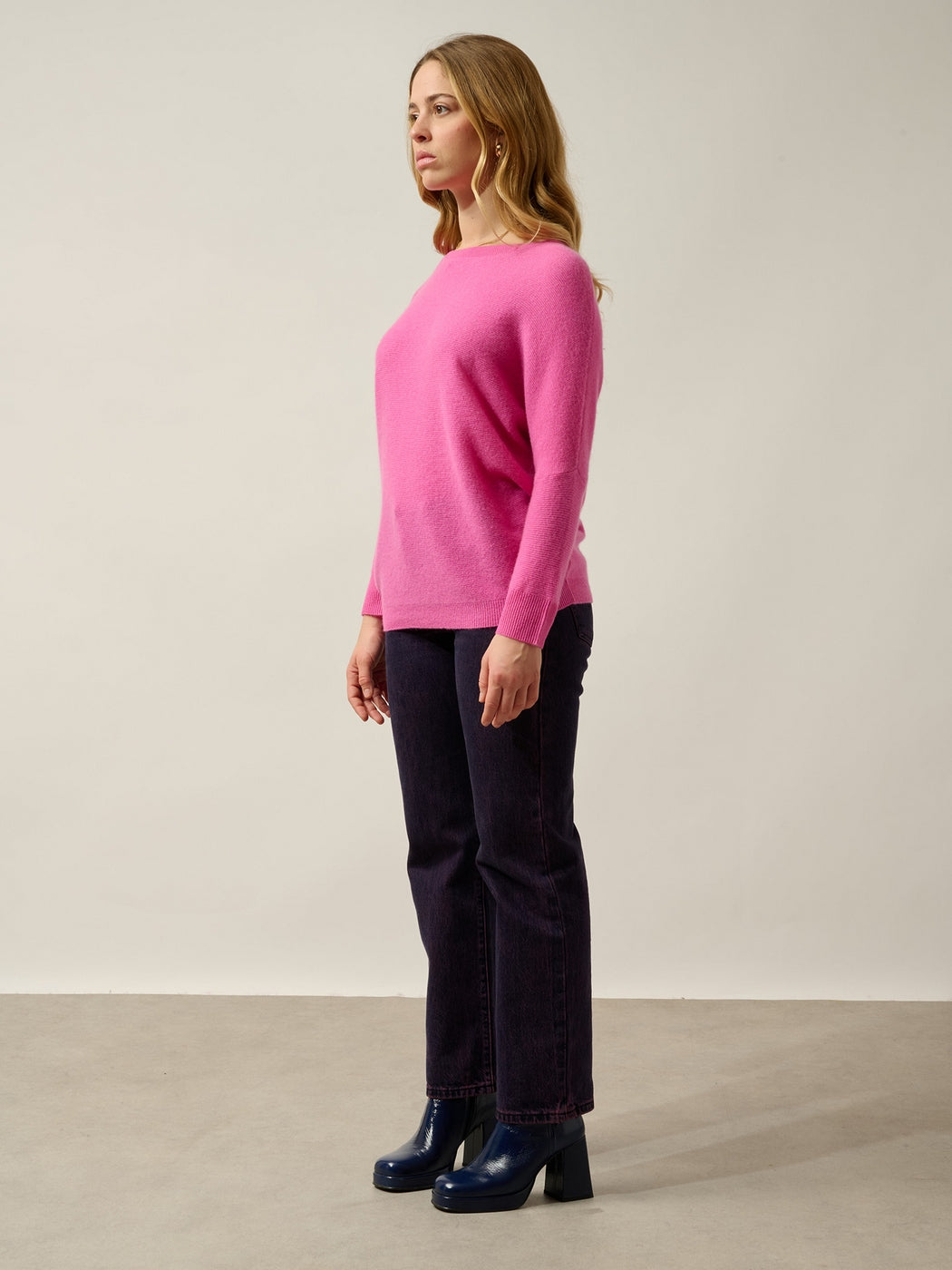 Pull Col Rond Sigrid - Rose