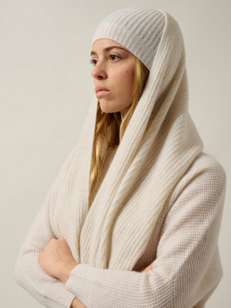 Bonnet 4 Fils Dominique - Neige