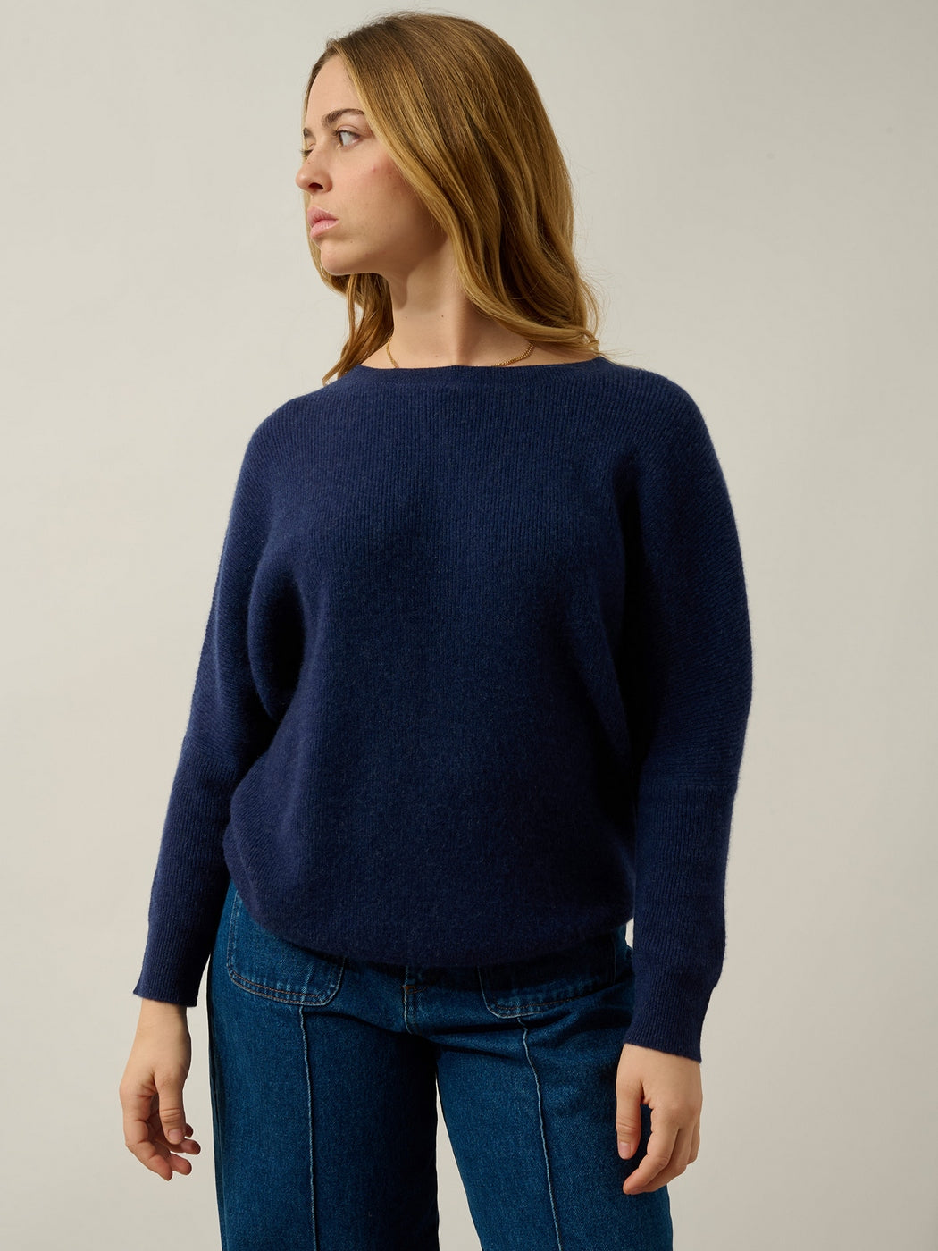 Pull Col Rond Karin - Bleu Nuit