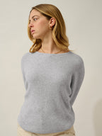 Pull Col Rond Karin - Glacier Chiné