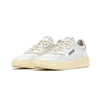 Medalist Low in pelle bianca e beige