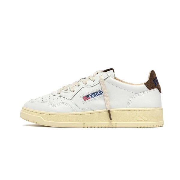Medalist Leather Suede Low White Brown