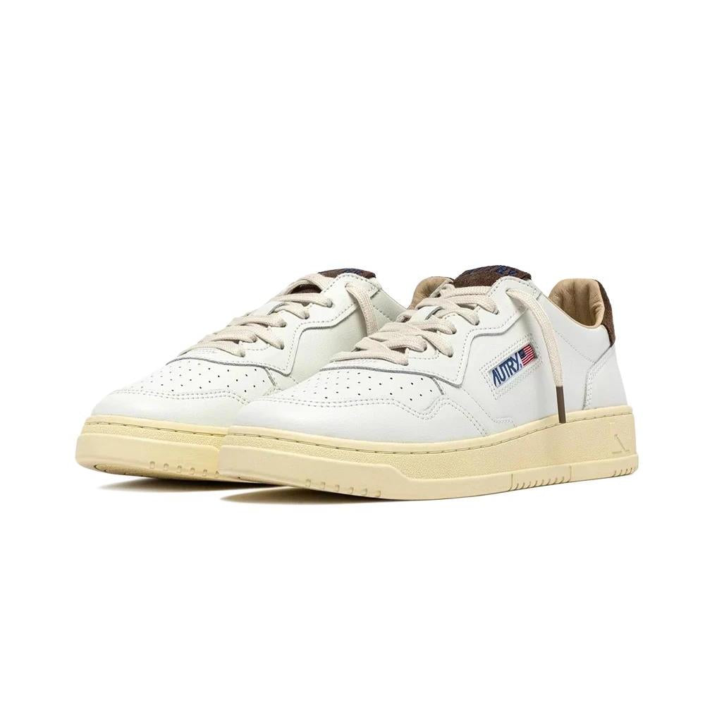 Medalist Leather Suede Low White Brown