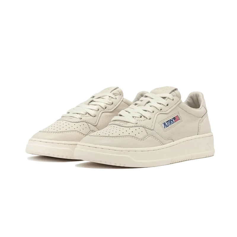 Sneakers Medalist Low Leather Nappa Winter White - Blanc Hiver