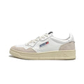 Medalist Low Leather White Beige Suede