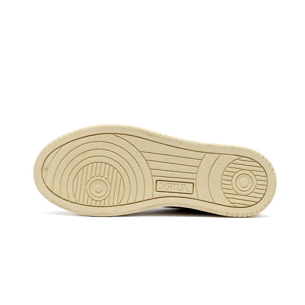 Medalist Low Leather White Black Beige