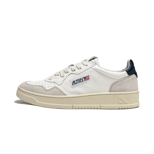 Zapatillas Medalist Low Leather Blanco Negro Beige Mujer - Blanco / Negro / Beige