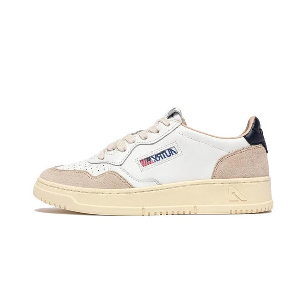 Medalist Low Men's White and Blue Suede
