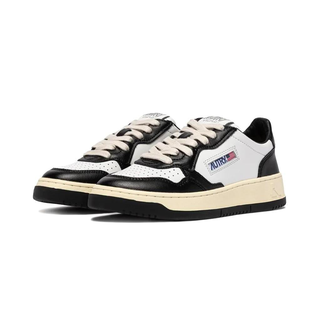 Medalist Low Women's White and Black Leather