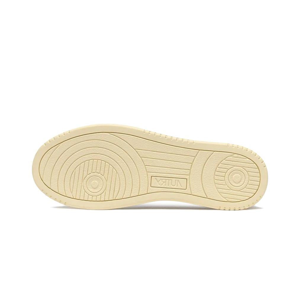 Medalist Low Women Leather White Feather Gray