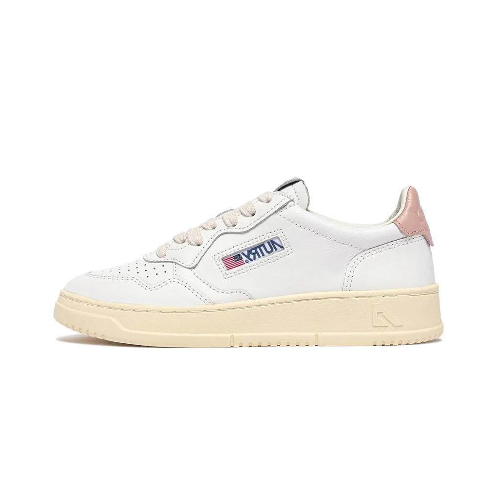 Medalist Low Women's White and Pink Leather