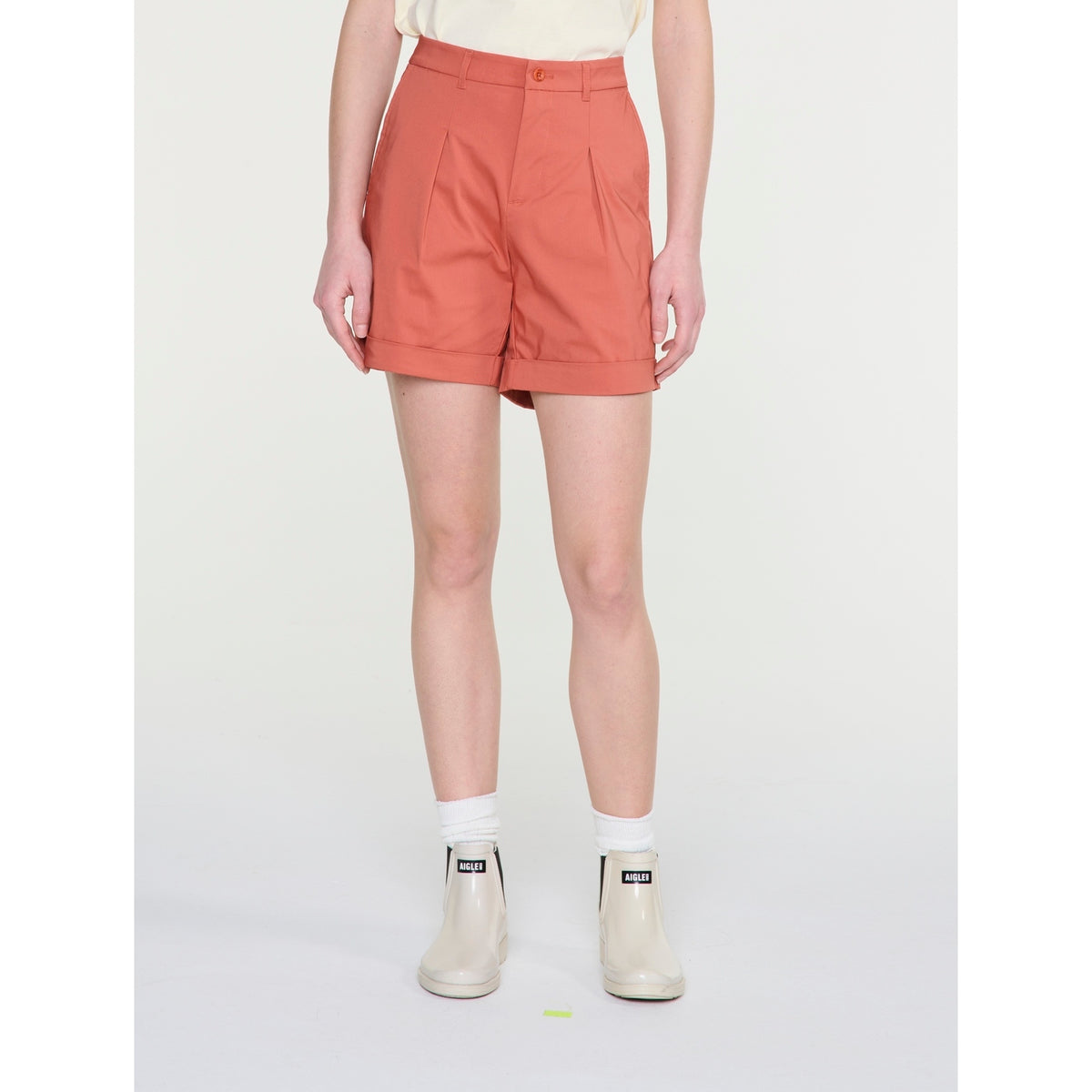 Shorts - Rosso sequoia - Donna