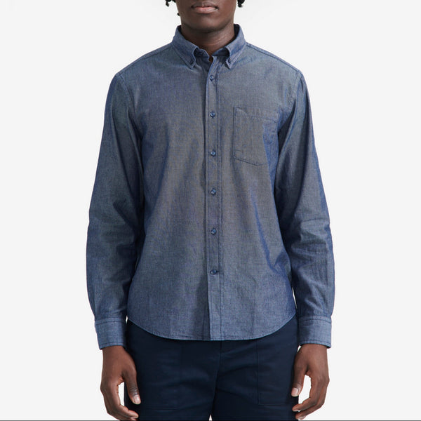 Long-Sleeved Shirt - Dark Chambray - Men’s