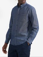 Chemise Manches Longues - Dark Chambray - Homme