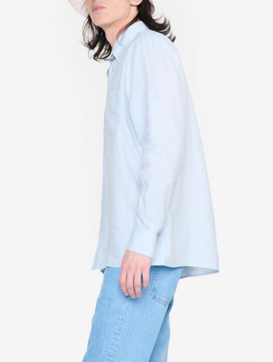Chemise Manches Longues - Bleu Ciel - Homme