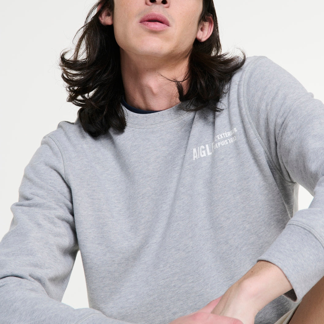 Sweatshirt - Heather Grey - Homme