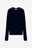 Pull Col Rond - Avana - Navy