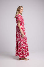 Robe Long Manches Courtes - Bleu