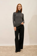 Pull Col Roulé - Ava - Anthracite Chiné