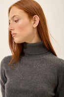 Pull Col Roulé - Ava - Anthracite Chiné