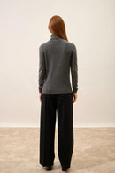 Pull Col Roulé - Ava - Anthracite Chiné