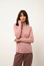 Jersey Cuello Vuelto - Ava - Palo de Rosa