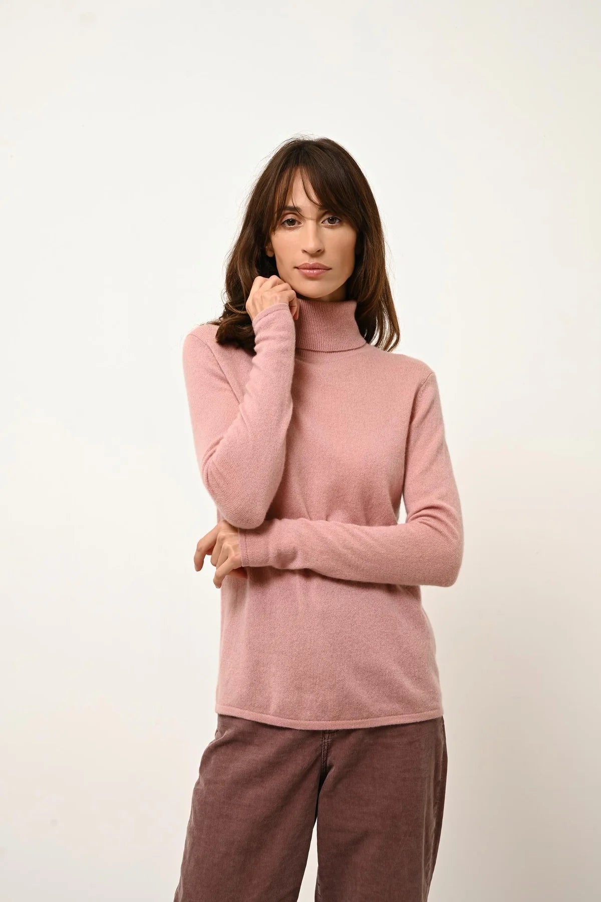 Jersey Cuello Vuelto - Ava - Palo de Rosa