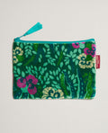 Medium Pouch Velvet - Allegria green