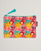 Medium Pouch Velvet - Mackintosh coral