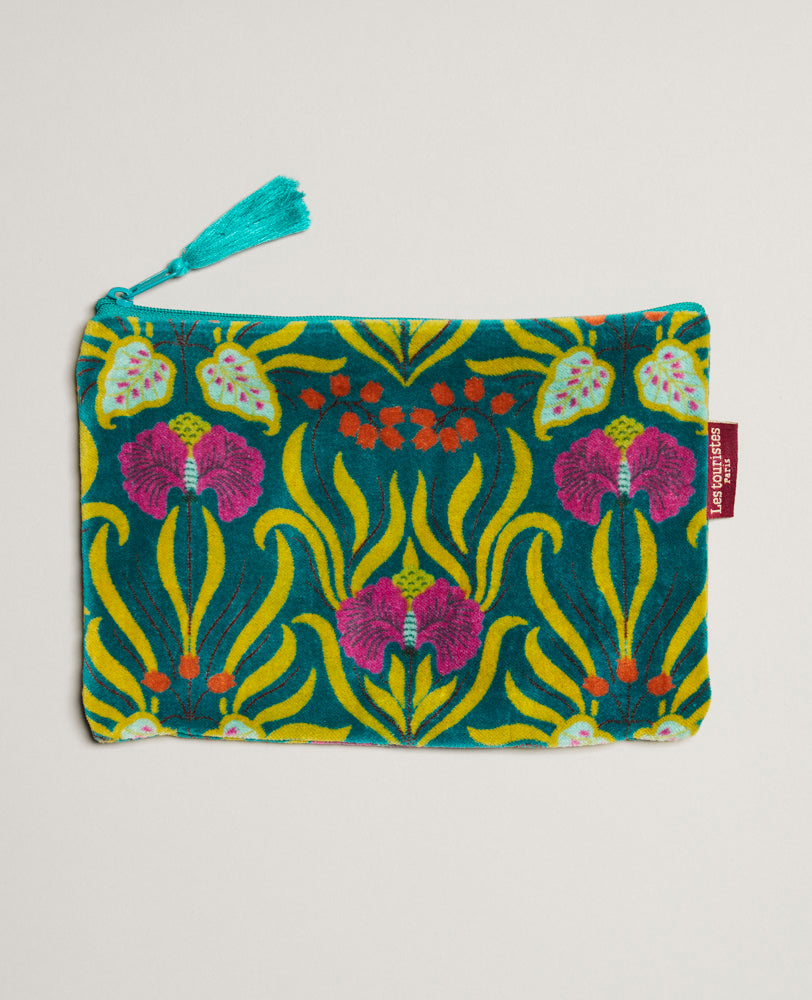 Medium Pouch Velvet - Muguet bayou