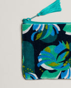 Small Pouch Velvet - Split navy
