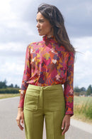 Blouse Impériale Bonne Étoile - Rose Et Orange