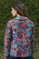 Blouse Narcisse Trèfle - Bleu Et Rouge