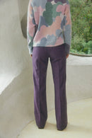 Pantalones de lana Enchanting Blueberry - Burdeos