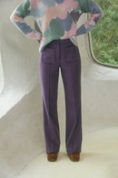 Pantalones de lana Enchanting Blueberry - Burdeos