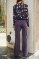 Pantalones de lana Enchanting Blueberry - Burdeos