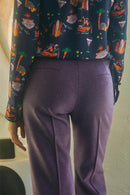 Pantalones de lana Enchanting Blueberry - Burdeos