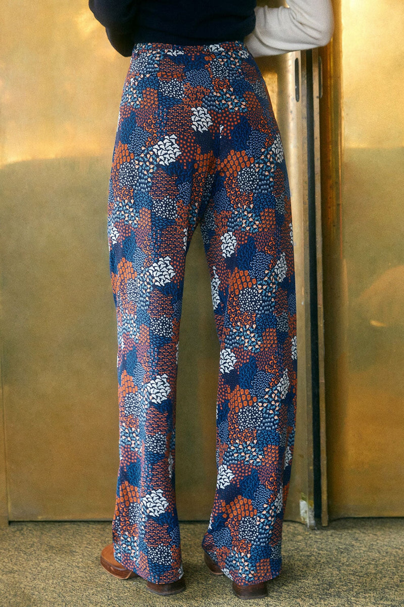 Pantalon Olympe En Soie Zodiac - Bleu