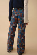 Pantalon Olympe En Soie Zodiac - Bleu