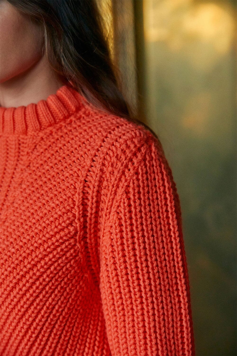 Pull Envoutant En Laine Orange Jupiter - Orange