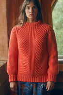 Pull Envoutant En Laine Orange Jupiter - Orange