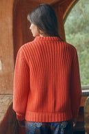 Pull Envoutant En Laine Orange Jupiter - Orange